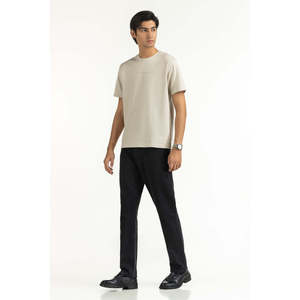 เสื้อยืดผู้ชายทรงสลิมฟิต Relax Fit รุ่น MN-TS-WS25-052 ผ้าเจอร์ซีย์คอตตอน 100% หนัก 300gsm ลายเรียบ พร้อมโลโก้ปัก สำหรับชุดออกกำลังกาย - Product Image 3