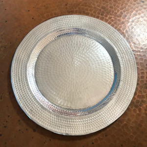 Placa de cargador de acero inoxidable decorativa para servir platos de cena placa hogar cocina decoración cargador placa - Product Image 6