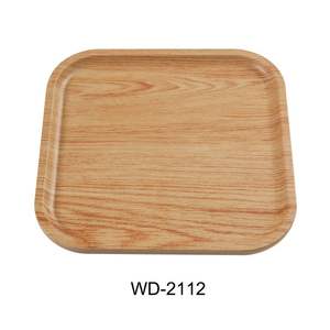 Assiettes/Plateaux en bois ronds et carrés faits à la main pour une utilisation en intérieur et en extérieur - Tailles personnalisées disponibles à votre sélection. - Product Image 1