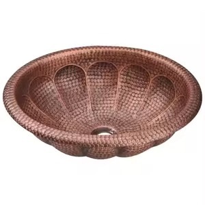 <b>Vintage</b> Inspired Copper Sink With Polished Surface Adding Classic Elegance Luxury Style And Lasting Durability - Product Image 6