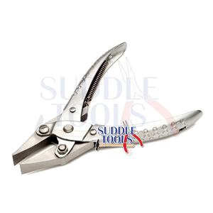 PARALLEL ACTION SMALL DUCKBILL WIDE FLAT JAWS PLIERS FOR JEWELLERY <b>JEWELRY</b> <b>TOOLS</b> & <b>EQUIPMENT</b> 140MM DIY <b>JEWELRY</b> PLIERS - Product Image 3