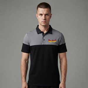 Camiseta de Hombre de Alta Calidad 100% Algodón, con Logotipo Bordado Personalizado, Cómoda, de 2 Tonos, Secado Rápido, Informal, Tejida, con Bolsillo, Manga Corta - Product Image 4
