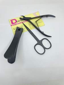 Pince à cuticules à ongles Plasma noir en acier inoxydable manucure coupe-ongles petit ciseaux à ongles fournitures de beauté du Pakistan - Product Image 3