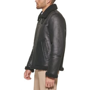 Veste en cuir pour homme Pakistan 2024, col rabattu, écologique, imperméable, toile, hiver, décontractée, épaisse, vente en gros - Product Image 3