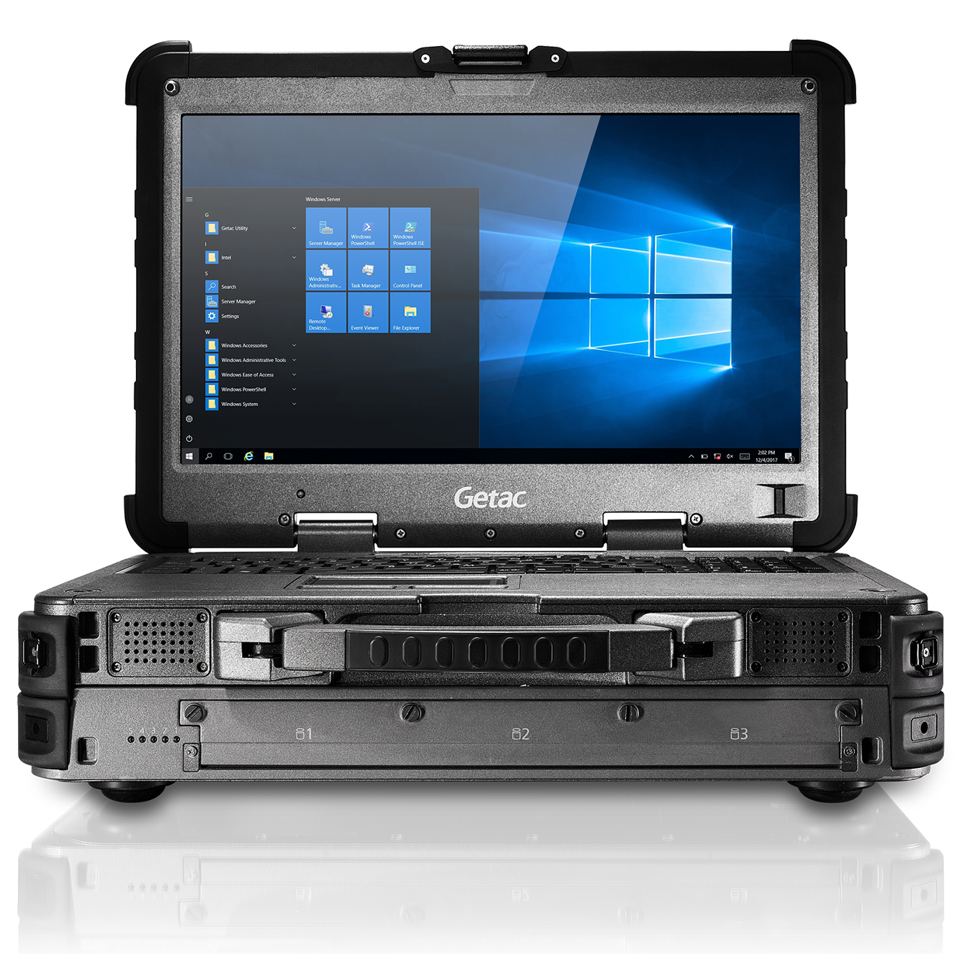 Getac X500 Server - World<i></i>'s first fully rugged notebook of the server class, Ultra-bright 15.6<i></i>'<i></i>' full HD outdoor display