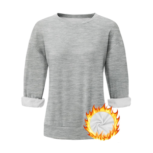 Sweat-shirt à capuche pour femme en coton, style streetwear, col rond, surdimensionné, logo personnalisé, écologique - Product Image 1