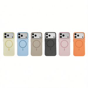 Étui magnétique en TPU+PC texturé en relief effet cristal lumière et ombre pour téléphone portable 16 Pro - Product Image 1