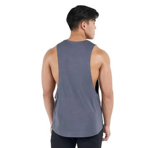 Débardeur de course en maille perforée léger personnalisé OEM pour hommes, respirant, vêtements de sport, vêtements de fitness à prix avantageux à vendre - Product Image 3
