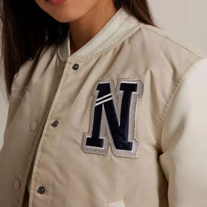 Nouveau Letterman veste vêtements d'hiver femmes de haute qualité veste de Baseball lettre personnalisée broderie vestes - Product Image 4