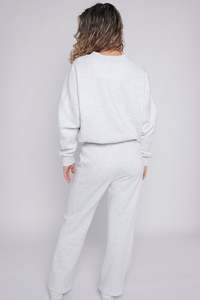 Velvet Rhinestone Hoodie Sweatpants Set Womens Tracksuit Wholesale - Product Image 4
