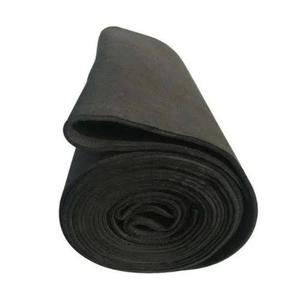 Tissu éponge noir 100% feutre, largeur 58/60 pouces, 280 GSM, poids moyen, non tissé, résistant à l'eau, absorbant, pour voitures, chaussures, nettoyage domestique - Product Image 2