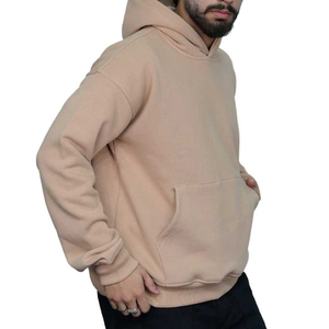 Ensemble sweat-shirt et pantalon à capuche uni pour homme 2 pièces en coton décontracté Vêtements de sport d'hiver écologiques - Product Image 4