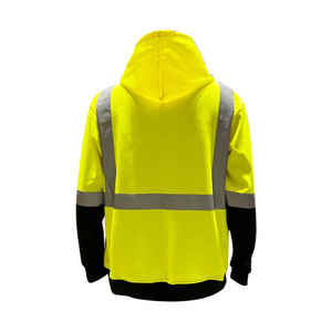 เสื้อมีฮู้ดระบายอากาศได้ดีสะท้อนแสงสำหรับผู้ชายเสื้อทำงานรักษาความปลอดภัยใส่สบายมองเห็นได้ชัดเจน - Product Image 1