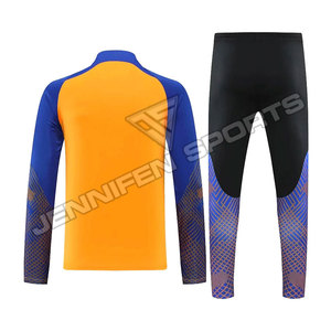 High Quality 100% Polyester Fabric Men's Club Team Soccer Training Suit <b>Hoodie</b>+Trouser Set <b>Sublimation</b> Printed Sportswear - Product Image 2
