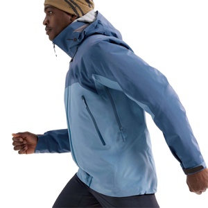 Chaqueta Casual de Verano para Hombre con Capucha, Diseño Color Block, Cortavientos, Deportiva, Cierre de Cremallera, Exterior 100% Poliéster - Product Image 2