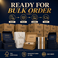 Boîte de présentation de bijoux avec couvercle et base pour emballage de comptoir de marque, présentation de comptoir de vente au détail, présentation de cadeaux, emballage de boutique