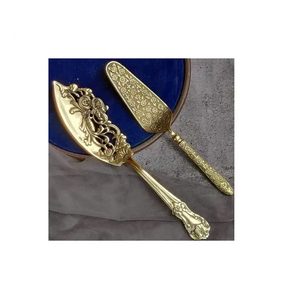 High Quality Brass <b>Cake</b> Server Design Handle Gold <b>Cake</b> Knife and Server Set and Customized Size Hot <b>Sale</b> Product - Product Image 3