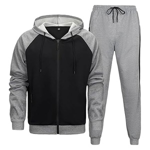 ชุดวอร์มมีฮู้ดสำหรับผู้ชายชุดวอร์มกีฬาลำลองแขนยาว - Product Image 1