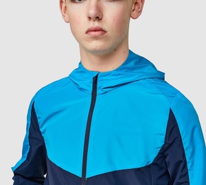 Veste à capuche coupe-vent en toile pour homme, col montant, poche avant, design personnalisé, 100% coton, automne - Product Image 5