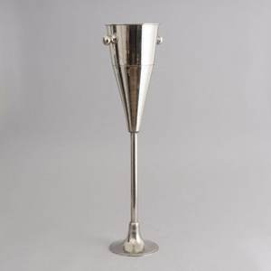 High Quality Simple Design Aluminum Wine <b>Cooler</b> with Polished Finish <b>for</b> Champagne Metal <b>Ice</b> Bucket Stand Base <b>for</b> Parties - Product Image 5