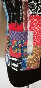 Chaqueta Multi Patchwork de algodón con estampado de bloques, chaquetas de invierno para mujeres indias hechas a mano hermosas, ropa de estilo bohemio para mujeres - Product Image 3