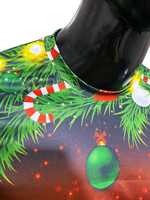 Chemises de tir personnalisées légères pour Noël, grandes tailles, motif uni, 260 grammes, polyester/coton, écologiques, séchage rapide, col contrastant