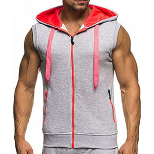 Custom Gym Workout Fitness Hooded Sweatshirt Cotton Women <b>Sleeveless</b> <b>Hoodie</b> - Product Image 1