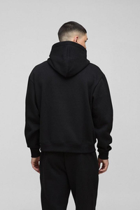 500 Gsm hommes haute qualité coton épais lourd français éponge pull à capuche personnalisé goutte épaule polaire surdimensionné à capuche - Product Image 3