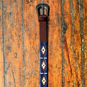 Ceinture en cuir de buffle d'eau style western, boucle ardillon en alliage de zinc, broderie, largeur 35 mm, durable, unisexe, personnalisable - Product Image 5