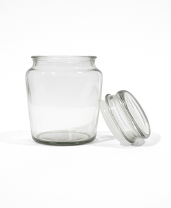 Tarro de vidrio Mason en relieve con tapa de metal almacenamiento hermético para uso doméstico perfecto para recetas de aperitivos - Product Image 3