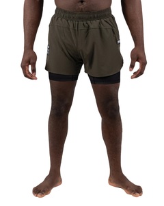 Vêtements d'arts martiaux mixtes légers à impression numérique extensible anti-rétrécissement pour adultes Rashguard de Jiu Jitsu Shorts MMA + Spats Unisexe - Product Image 1