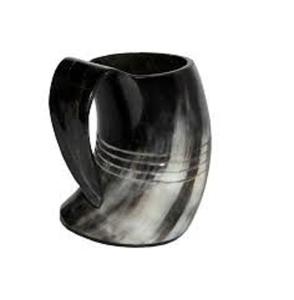 Tasse en corne de haute qualité fabriquée à la main par des artisans qualifiés et idéale pour les collectionneurs de verres vintage et de pièces nordiques - Product Image 4