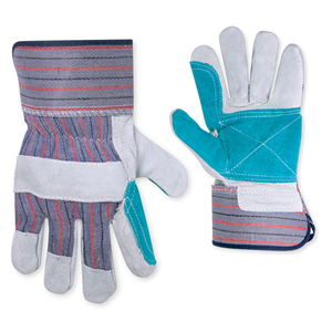 Gants de travail industriels à double paume pour usage quotidien Gants de travail en cuir durables Gants de construction à double paume avec prise ferme - Product Image 2