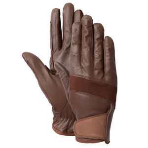 Gants d'équitation d'hiver personnalisés avec logo de marque privée, respirants, légers, en cuir, à doigts entiers, unisexes - Product Image 1