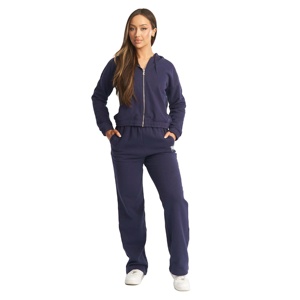 Conjunto acanalado de invierno sin costuras para mujer al por mayor, mallas de manga larga de cintura alta para levantar glúteos, Top corto, traje de hombro caído - Product Image 1