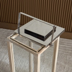 โคมไฟหลุมฝังศพอลูมิเนียมที่มีแม่ลายใบไม้ออกแบบสีได้เองทั้งในร่มและกลางแจ้งบ้านและสวนฟ้าผ่าดีไซน์คลาสสิก - Product Image 5