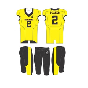 Uniformes de Fútbol Americano Personalizados Transpirables de Talla Grande con Bordado e Impresión por Sublimación, Ropa de Fútbol de Manga Corta - Product Image 1
