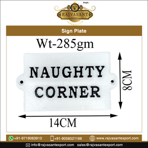 Plaque de signalisation en fonte de style antique Plaque de porte de bureau et de salon personnalisée Matériau métallique ABS en laiton de meilleure qualité - Product Image 2