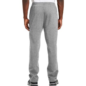 Men's Mid Waist Windproof Breathable 100% Cotton Fleece Sweatpants Jogger <b>Trousers</b> <b>Drawstring</b> Closure Wholesale Athletic Pants - Product Image 2