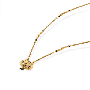 Mangalsutra Tradicional Dorado Sacred Bloom - Joyería Coleccionable Cultural - Product Image 4