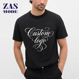 Nueva llegada, camisetas al por mayor de alta calidad, diseño impreso, 100% algodón, camisetas con logotipo personalizado, camisetas negras para hombre - Product Image 1