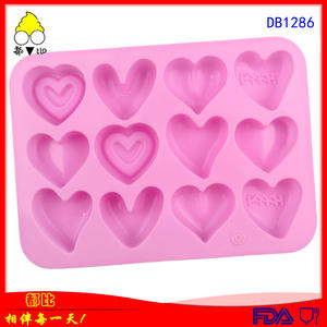 Molde de Silicona Ecológico sin BPA de 12 Cavidades en Forma de Corazón para Pastel de Chocolate y Caramelos, Herramientas de Cocina para Repostería DIY - Product Image 5
