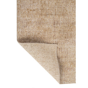 พรมขนสัตว์และไหมถักมือสีเบจและสีน้ำตาล รุ่น AKWS-13044 สำหรับตกแต่งบ้าน ห้องนั่งเล่น ทางเดิน รูปทรงสี่เหลี่ยมผืนผ้า ลายจิ๊กซอว์ สีพื้น - Product Image 5