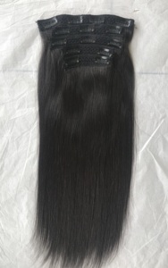 Extensiones de cutícula sin procesar, cabello humano liso de 20 pulgadas, Remy, virgen, indio, 100% - Product Image 2