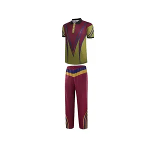Superventas uniforme de cricket de calidad profesional con diseño único y logotipo personalizado impreso conjuntos de cricket fabricados - Product Image 5