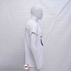 T-shirt unisexe en coton uni avec broderie de chenille blanche Impression personnalisée de qualité supérieure Tendance exclusive orientée vers l'exportation - Product Image 5