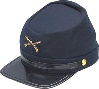 Gorra de Foraje de Oficial de Artillería de la Confederación Civil Estadounidense
