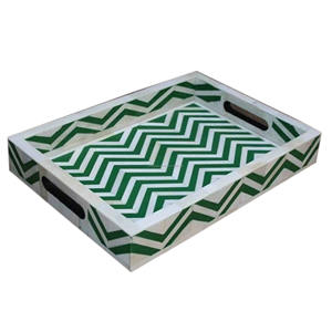 ถาดรับประทานอาหารประดับมุกสำหรับงานเลี้ยงและสวนที่บ้านสำนักงาน - Product Image 2