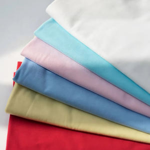 En Stock 190 GSM tricoté 100% pur coton t-shirt simple Jersey tissu matériel pour vêtements d'été vêtement - Product Image 2