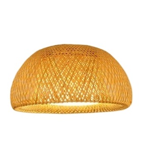 Handmade Eco-Friendly Rattan Pendant Lamp Bohemian Style Irregular Shape Hanging Light Fixture Natural Woven Shade Living Decor - Product Image 5